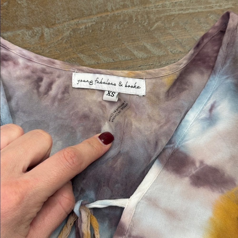 Young Fabulous & Broke Vibrant Tie-Dye Maxi Dress - Picture 10 of 12